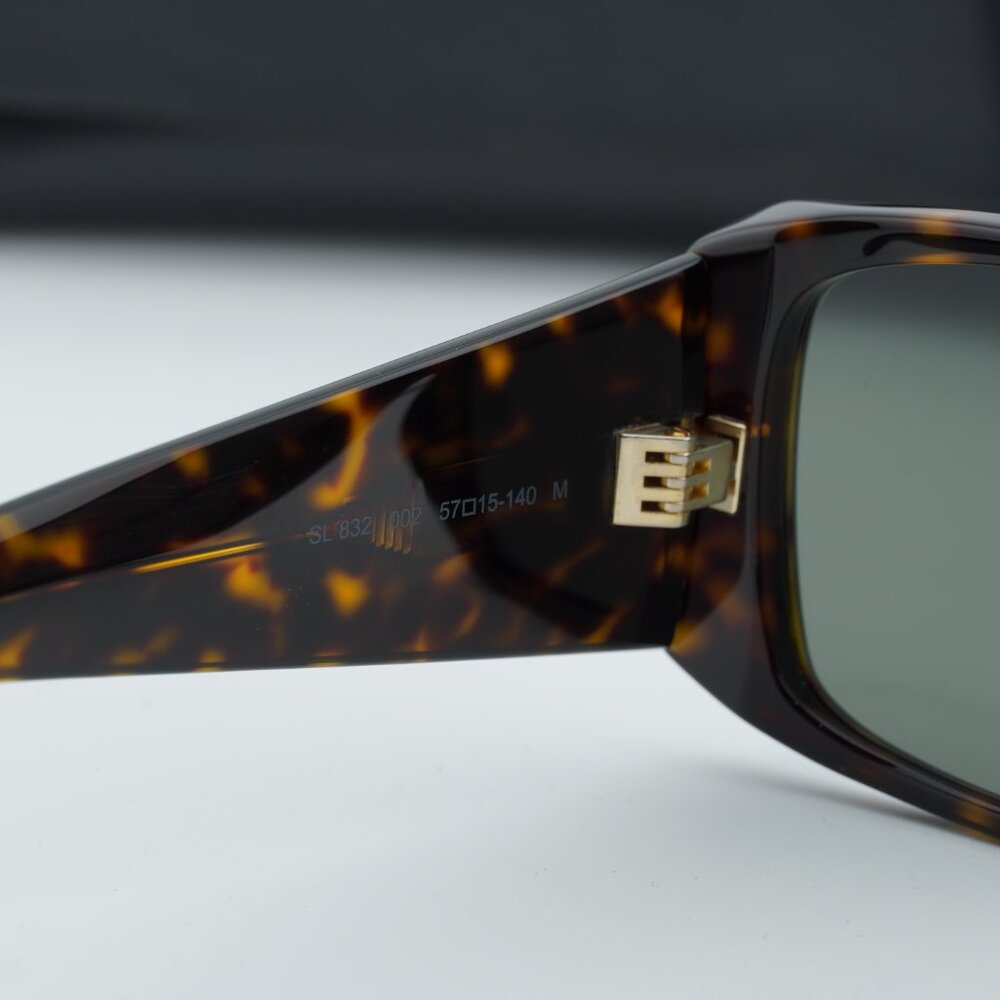 Saint Laurent SL832 002 Square Sunglasses - Havana\Grey - Picture 7 of 10